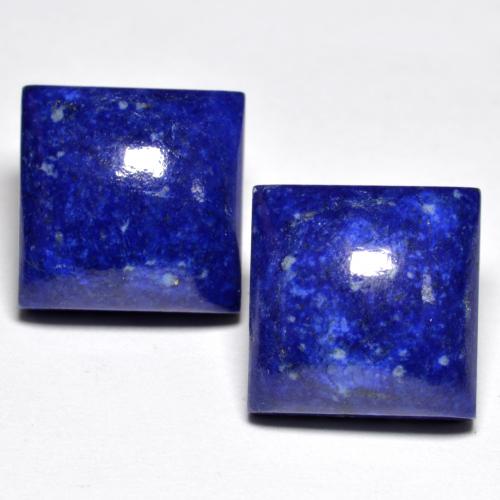 15.66 ctw Blue Lapis Lazuli Gemstones, Lapis Lazuli Gems in Square Cabochon Shape for Sale.