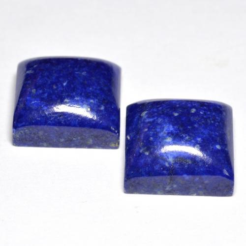 Lapis Lazuli Gemstones in 11 x 11 mm (calibrated) Size for Sale, Lapis Lazuli Stones in Intense Navy Blue Color