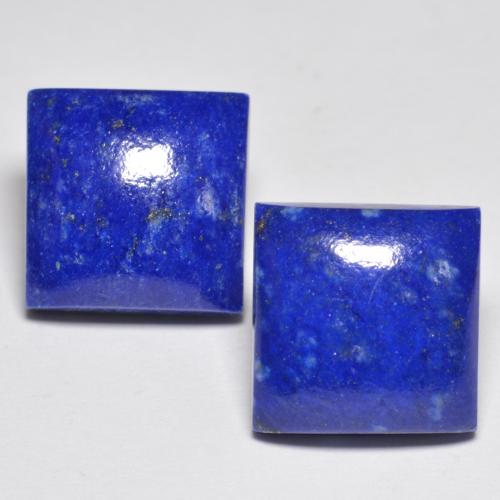 Electric Blue Лазурит Камень - 6.6ct Квадратный Кабошон (ID: 553348)
