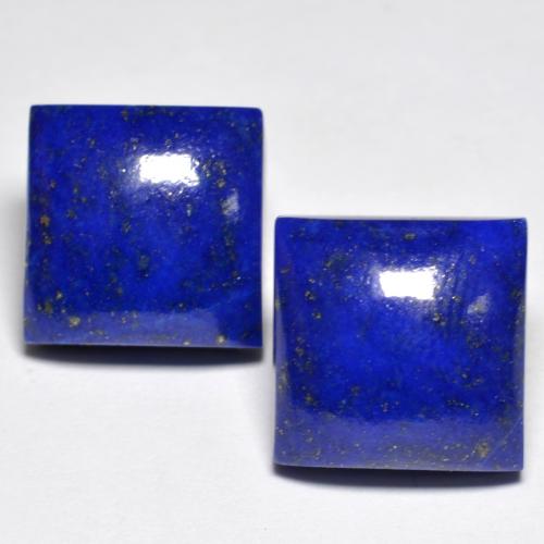 Intense Navy Blue Lapislazzulo Gem - 7.4ct Cabochon quadrato (ID: 553350)