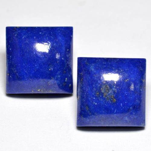 Bright Blue Lapislazzulo Gem - 7.6ct Cabochon quadrato (ID: 553351)