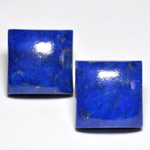 Bright Blue Lapis Lazuli Gem - 6.6ct Square Cabochon (ID: 553353)