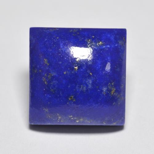 Electric Blue Lapislazzulo Gem - 7.3ct Cabochon quadrato (ID: 553393)