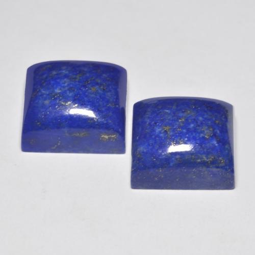 Lapis Lazuli Gemstones in 11 x 11 mm (calibrated) Size for Sale, Lapis Lazuli Stones in Electric Blue Color