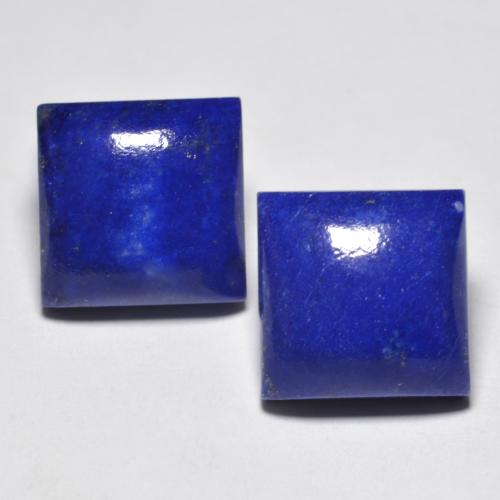 Intense Navy Blue Lapis Lazuli Gem - 6.9ct Square Cabochon (ID: 553585)