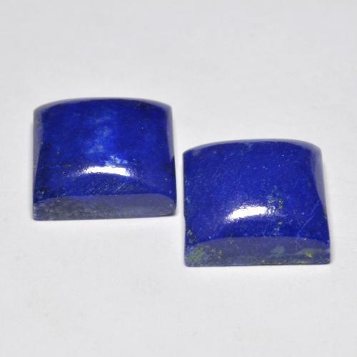 Lapis Lazuli Gemstones in 11 x 11 mm (calibrated) Size for Sale, Lapis Lazuli Stones in Intense Navy Blue Color