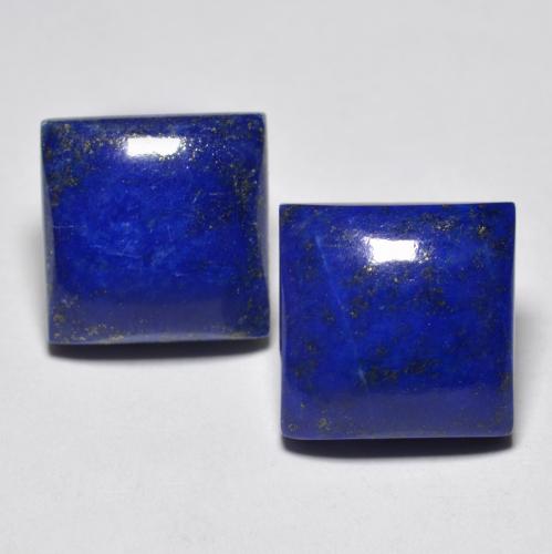 Intense Navy Blue Lapis Lazuli Gem - 7ct Square Cabochon (ID: 553586)
