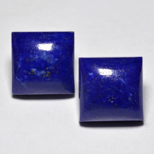 Intense Navy Blue Lapis Lazuli Gem - 7.8ct Square Cabochon (ID: 553587)