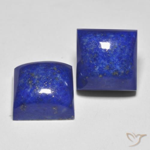 17.83 ctw Blue Lapis Lazuli Stones, Natural Lapis Lazuli in Square Cabochon Shape for Sale