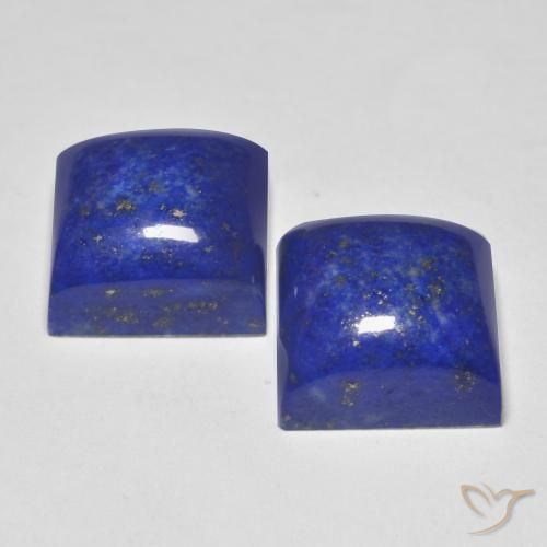 Lapis Lazuli Gemstones in 11 x 11 mm (calibrated) Size for Sale, Lapis Lazuli Stones in Navy Blue Color