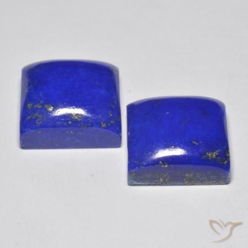 Lapis Lazuli Gemstones in 11 x 11 mm (calibrated) Size for Sale, Lapis Lazuli Stones in Bright Blue Color