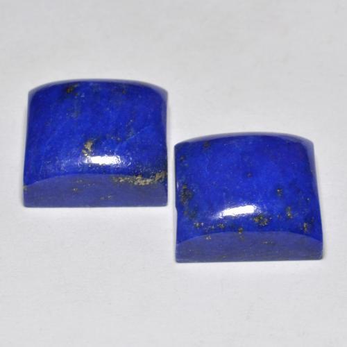 Lapis Lazuli Gemstones in 11 x 11 mm (calibrated) Size for Sale, Lapis Lazuli Stones in Intense Navy Blue Color