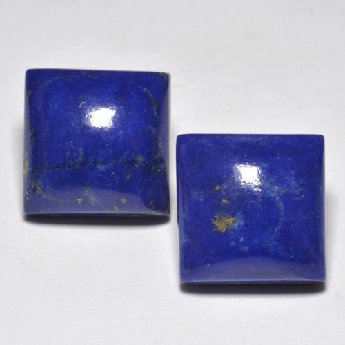 Azul marino intenso Lapislázuli Gema - 7.2ct Cabujónes Cuadrado (ID: 554138)