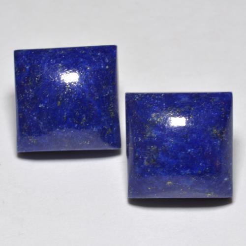 Intense Navy Blue Lapis Lazuli Gem - 7.8ct Square Cabochon (ID: 554140)