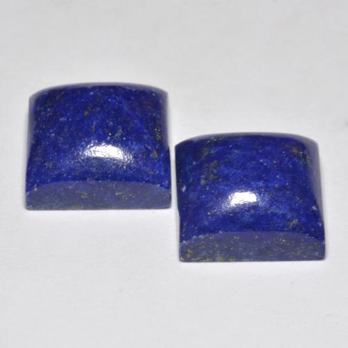 Lapis Lazuli Gemstones in 11 x 11 mm (calibrated) Size for Sale, Lapis Lazuli Stones in Intense Navy Blue Color