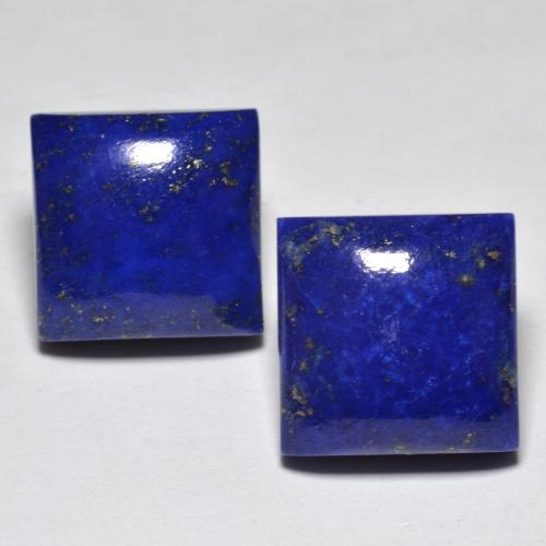 Intense Navy Blue Lapislazzulo Gem - 7.3ct Cabochon quadrato (ID: 554141)