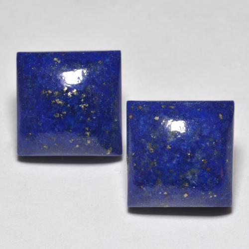 Dark Blue Lapis Lazuli Gem - 7.3ct Square Cabochon (ID: 554142)
