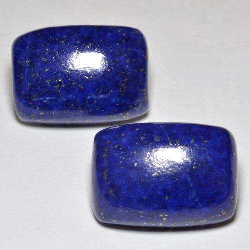 Bleu marine intense Lapis-lazuli gemme - 15.6ct Coussin Cabochon (ID: 554145)