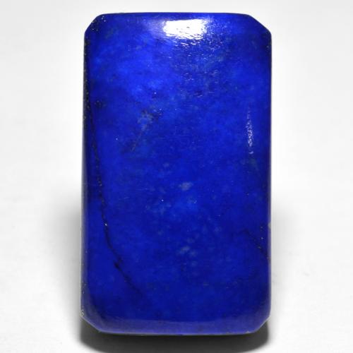Lapis-lazuli Bleu Octogone / coupe Émeraude 25,5 x 15,1mm d'Afghanistan, poids de 30,42 ct, pierre gemme naturelle Non traité de pureté Opaque , 1 pièce Lapis-lazuli octagon cabochon, couleur : Bleu marine intense, dureté de Mohs de 5 à 6, Photo A