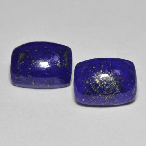 Very Deep Blue Lapis Lazuli Gem - 1.4ct Cushion Cabochon (ID: 590910)