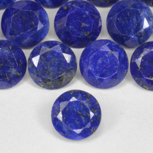 6mm Round Facet Blue Lapis Lazuli Weight Avg 083ct Each 6mm Lapis