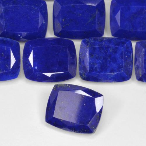 4.8 карат Подушка 12x10 mm Синий / Голубой Лазурит Драгоценный камень