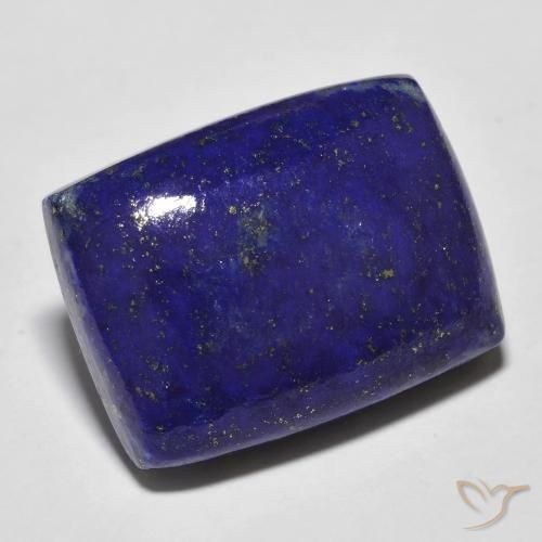 20.42 ct Blue Lapis Lazuli Stone, Natural Lapis Lazuli in Cushion Cabochon Shape for Sale
