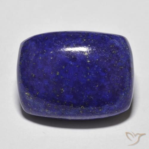 24,09 ct kissenschliff blauer Lapislazuli aus Afghanistan, Größe 20 x 15,2mm, natürlicher Edelstein, Opaque Reinheit, 1 Stück kissenschliff Lapislazuli, Mohs-Härte von 5 - 6 , Photo A