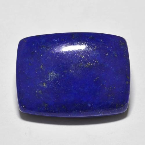 20,1 x 15mm kissenschliff blauer Lapislazuli aus Afghanistan, Gewicht von 19,16 ct, natürlicher Edelstein in Opaque Reinheit, 1 Stück kissenschliff Lapislazuli - Farbe: Intensives Marineblau, Mohs-Härte von 5 - 6, Photo A