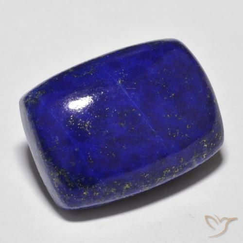 23.47ct Natural Intense Navy Blue Lapis Lazuli, Cushion, Opaque