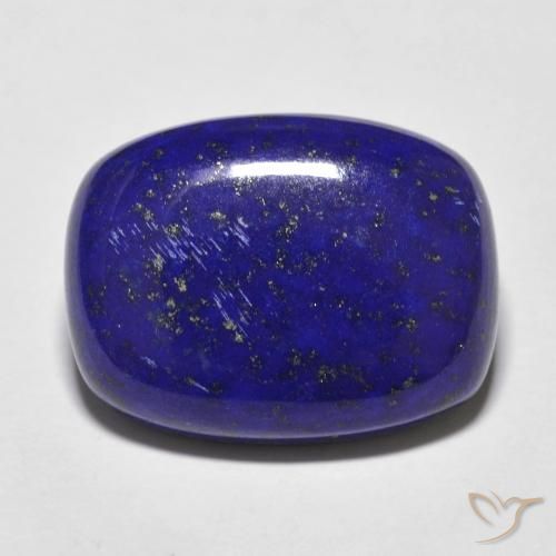 16.22ct Natural Dark Blue Lapis Lazuli, Cushion, Opaque, Photo A