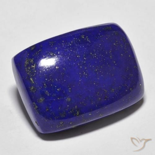 23.05 ct Blue Lapis Lazuli Stone, Natural Lapis Lazuli in Cushion Cabochon Shape for Sale