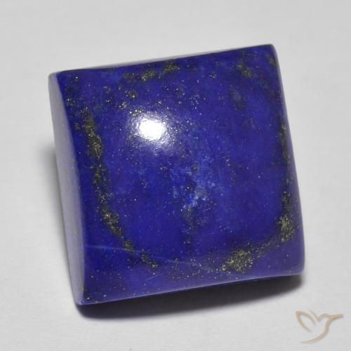 8.03 ct Blue Lapis Lazuli Stone, Natural Lapis Lazuli in Square Cabochon Shape for Sale
