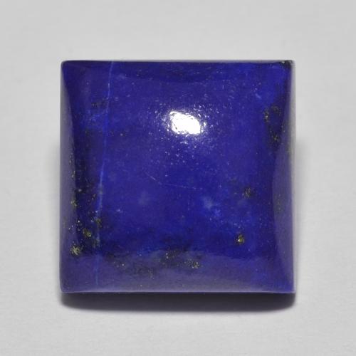 Lapis-lazuli Bleu square cabochon 7,5 ct d'Afghanistan, dimension 11,1 x 11mm, pierre gemme naturelle Non traité, pureté Opaque , 1 pièce Lapis-lazuli de couleur Bleu, dureté Mohs de 5 à 6, Photo A