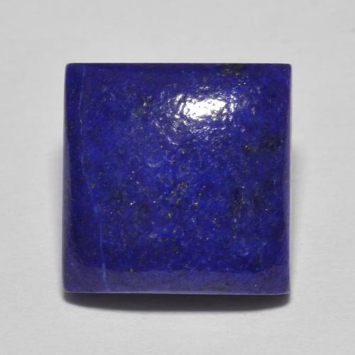Lapis-lazuli Bleu Carré 10,9 x 10,8mm d'Afghanistan, poids de 5,86 ct, pierre gemme naturelle Non traité de pureté Opaque , 1 pièce Lapis-lazuli square cabochon, couleur : Bleu marine intense, dureté de Mohs de 5 à 6, Photo A