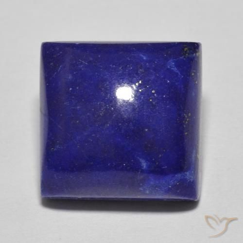 Lapis-lazuli Bleu Carré 7,13 ct d'Afghanistan, Dimension 11,2 x 11mm, Pierre gemme naturelle Non traité, pureté Opaque , 1 pièce Lapis-lazuli square cabochon, dureté de Mohs de 5 à 6, Photo A