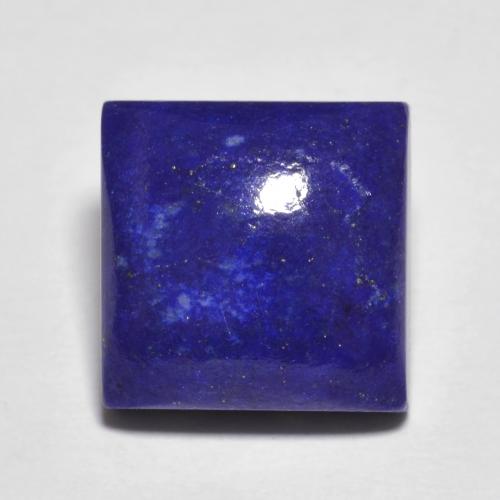 7,69 ct quadratischer Lapislazuli aus Afghanistan, Größe: 11,1 x 11mm, Reinheit: Opaque, Garantiert echter Edelstein, 1 Stück Lapislazuli in Dunkelblau Farbe, Mohs-Härte von 5 - 6, Photo A