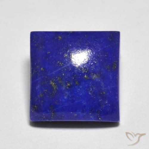 7.03 ct Blue Lapis Lazuli Gemstone, Lapis Lazuli Gem in Square Cabochon Shape for Sale.
