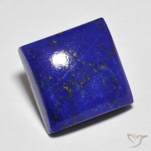 7.03 ct Blue Lapis Lazuli Stone, Natural Lapis Lazuli in Square Cabochon Shape for Sale