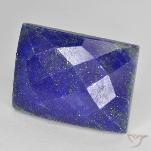 17.89ct Natural Deep Blue Lapis Lazuli, Baguette, Opaque