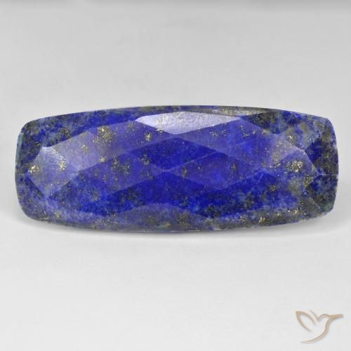 35.68 ct Cushion Rose Cut Lapis Lazuli, 42.9 x 16.7 mm From Afghanistan, Photo A
