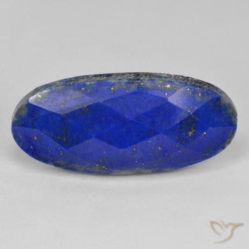 29.21ct Natural Navy Blue Lapis Lazuli, Oval, Opaque
