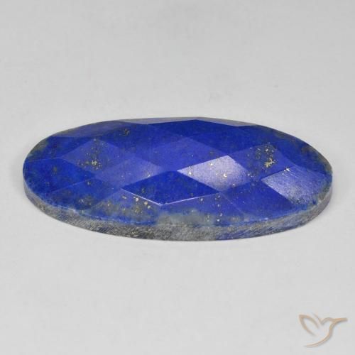 Lapis Lazuli Gemstone in 35.1 x 16.4 mm Size for Sale, Lapis Lazuli Stone in Navy Blue Color
