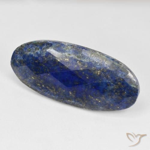 40.24 ct Blue Lapis Lazuli Stone, Natural Lapis Lazuli in Oval Rose-Cut Shape for Sale