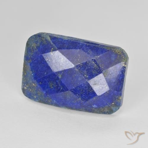 13.36 ct Blue Lapis Lazuli Stone, Natural Lapis Lazuli in Octagon Mixed-Cut Shape for Sale