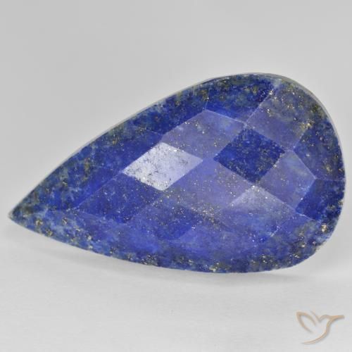 27.79 ct Blue Lapis Lazuli Stone, Natural Lapis Lazuli in Pear Rose-Cut Shape for Sale
