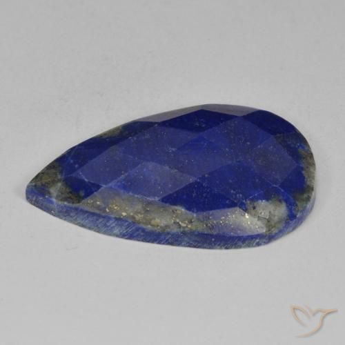 Lapis Lazuli Gemstone in 29.3 x 17.9 mm Size for Sale, Lapis Lazuli Stone in Very Deep Blue Color