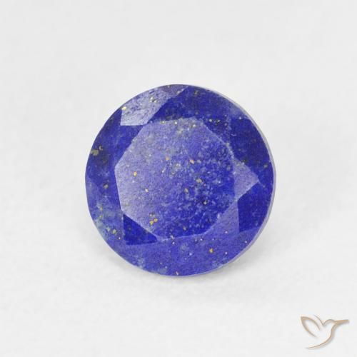 0.84 ct Blue Lapis Lazuli Stone, Natural Lapis Lazuli in Round Facet Shape for Sale