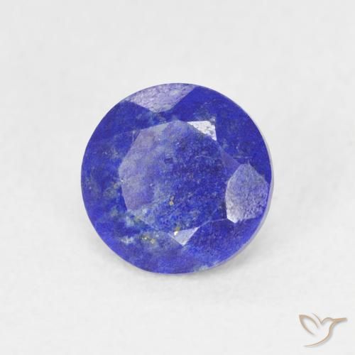 0.85 ct Blue Lapis Lazuli Stone, Natural Lapis Lazuli in Round Facet Shape for Sale