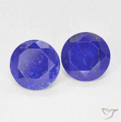 1.48 ctw Blue Lapis Lazuli Stones, Natural Lapis Lazuli in Round Facet Shape for Sale